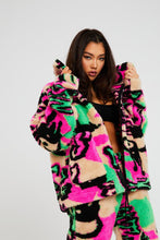 Load image into Gallery viewer, Rainbow Not Ur Angel Fleece Jacket