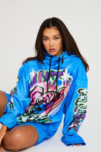 Load image into Gallery viewer, Not Your Angel Graffiti Print Hoodie Dress