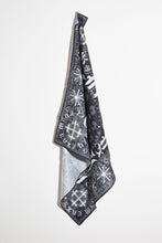 Load image into Gallery viewer, Black & White Gothic Bandana