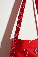 Load image into Gallery viewer, Red Bandana Print Bag