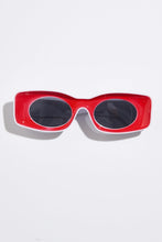 Load image into Gallery viewer, Red & White Retro Sunglasses
