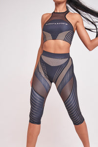 Compression Print Cropped Leggings