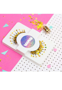 VIAV Gold Holographic Glitter Eyelashes