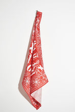 Load image into Gallery viewer, Red &amp; White Gothic Bandana

